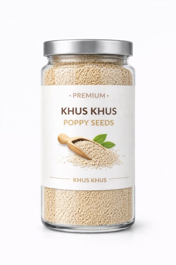 Premium Khus Khus poppy seeds jar